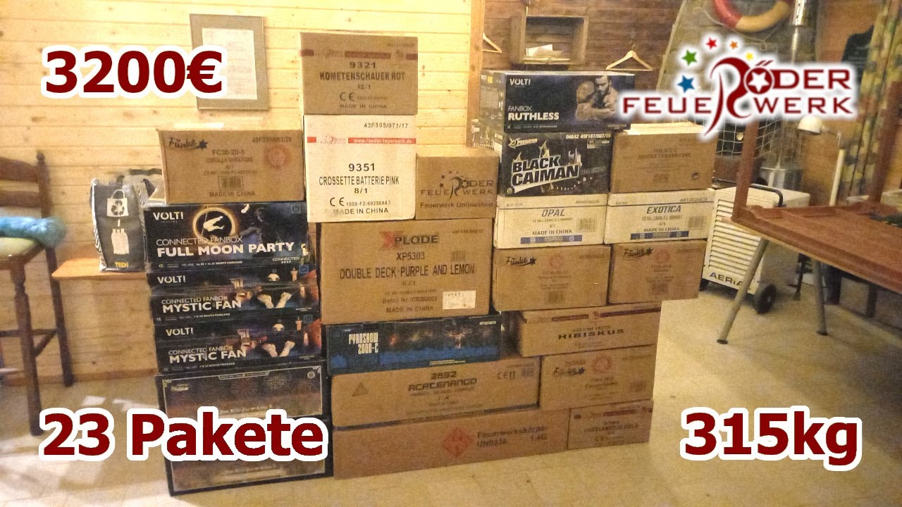 Röder Unboxing Silvester 2022/23 | 3200€ | 23 Pakete | 315kg