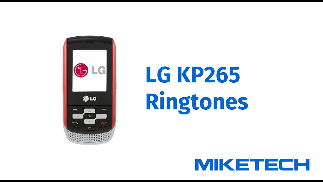 LG KP265 - Ringtones