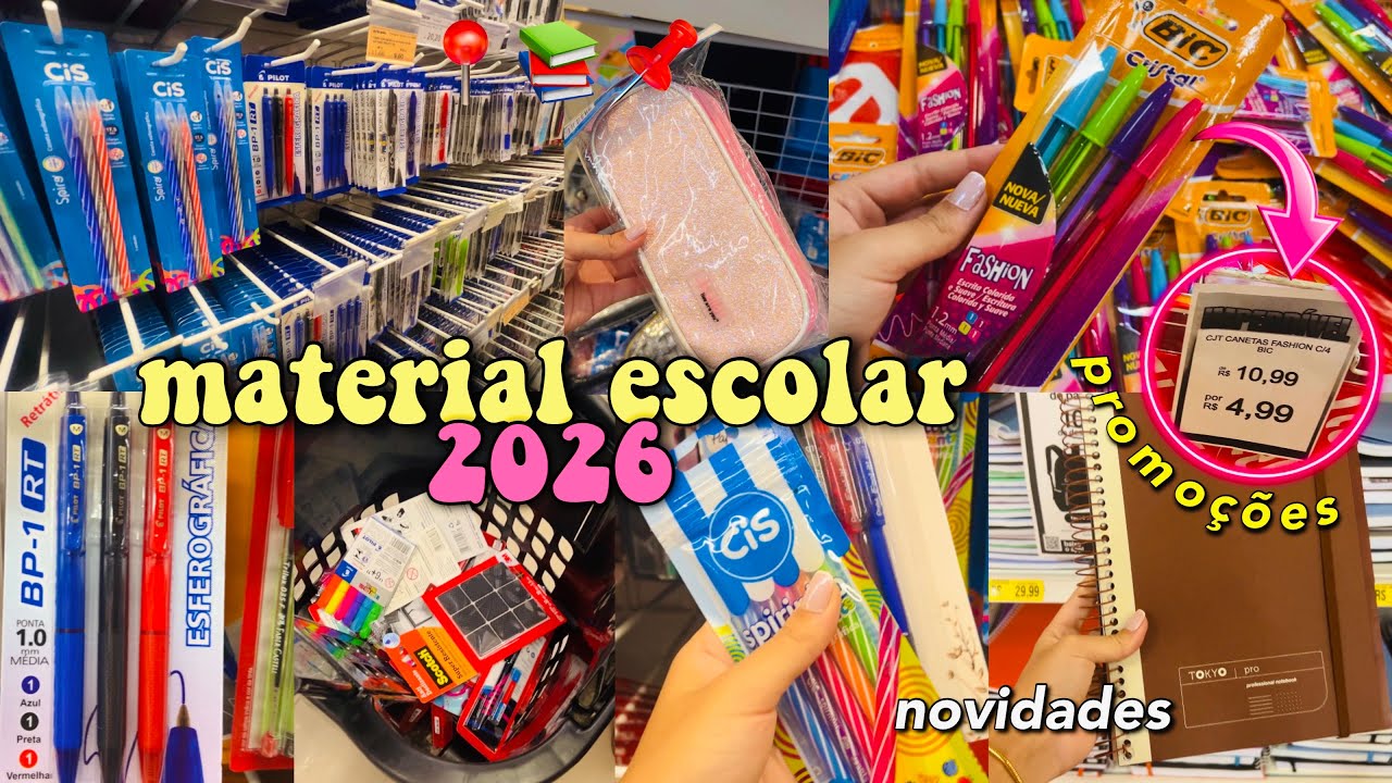 COMPRANDO MATERIAL ESCOLAR 2026! 📚✏️