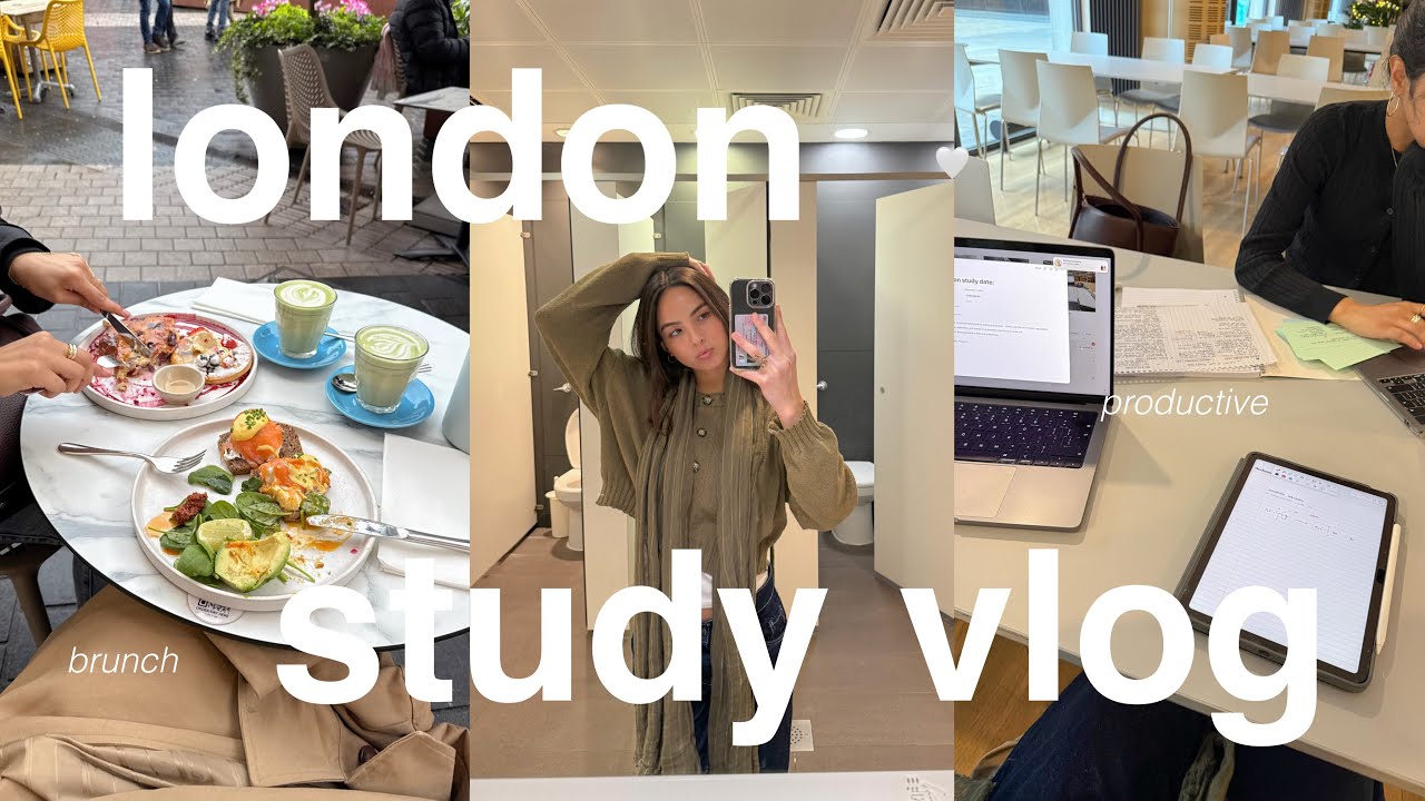 PRODUCTIVE LONDON STUDY VLOG | интервью о медицине, бранчи и походы в библиотеку 💌