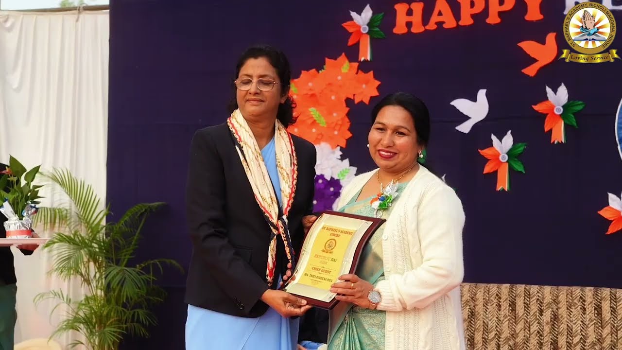Republic Day Celebration at St. Raphael's Academy, Bicholi Mardana, Indore. 26 01 2026
