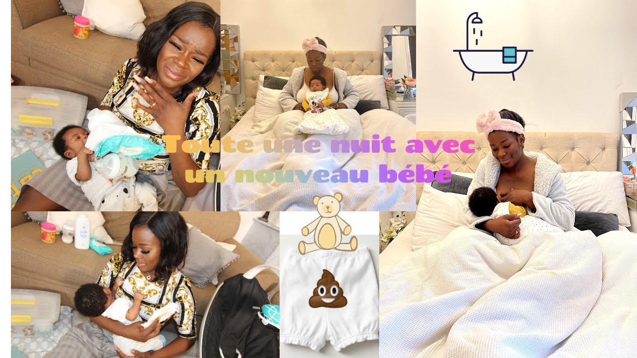 🌙  NIGHT ROUTINE AVEC UN NOUVEAU NÉ - MA NOUVELLE VIE DE MAMAN x3 LA NUIT ENTIERE AVEC UN BÉBÉ