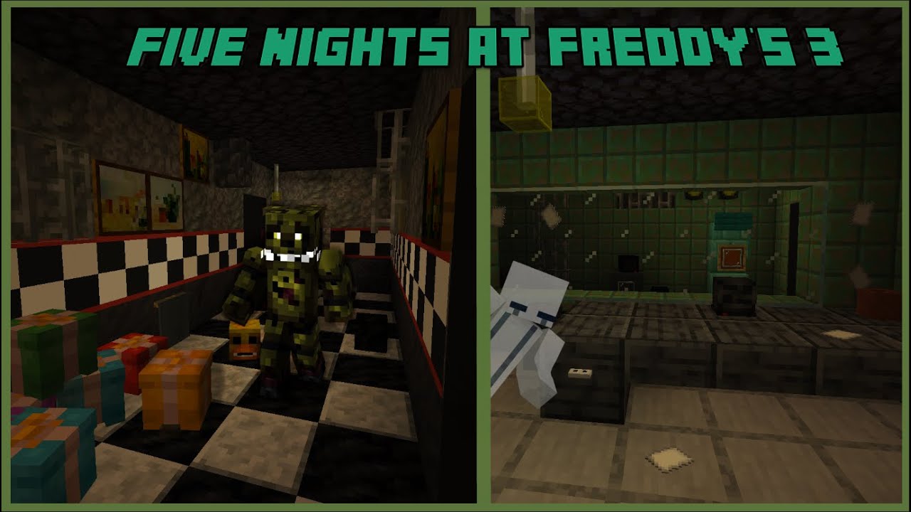 Building Five Nights at Freddy's 3 in MINECRAFT