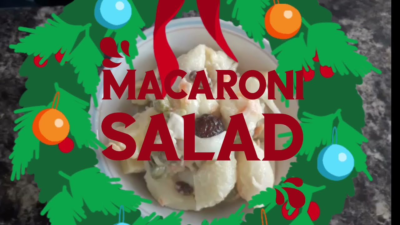 Macaroni Salad perfect for this festive season.