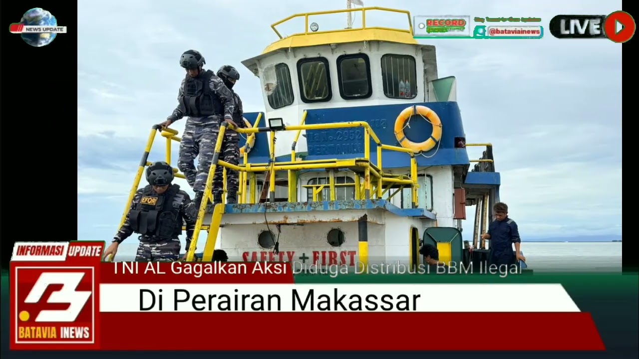 TNI AL Gagalkan Aksi Diduga Distribusi BBM Ilegal di Perairan Makassar