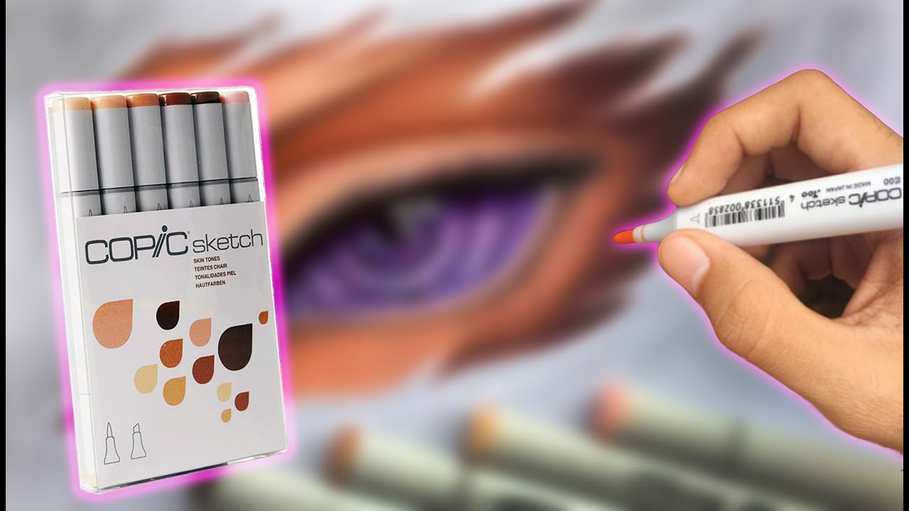 #1 Uso los COPIC MARKERS por PRIMERA VEZ | Dibujo el Rinnegan de Sasuke REALISTA