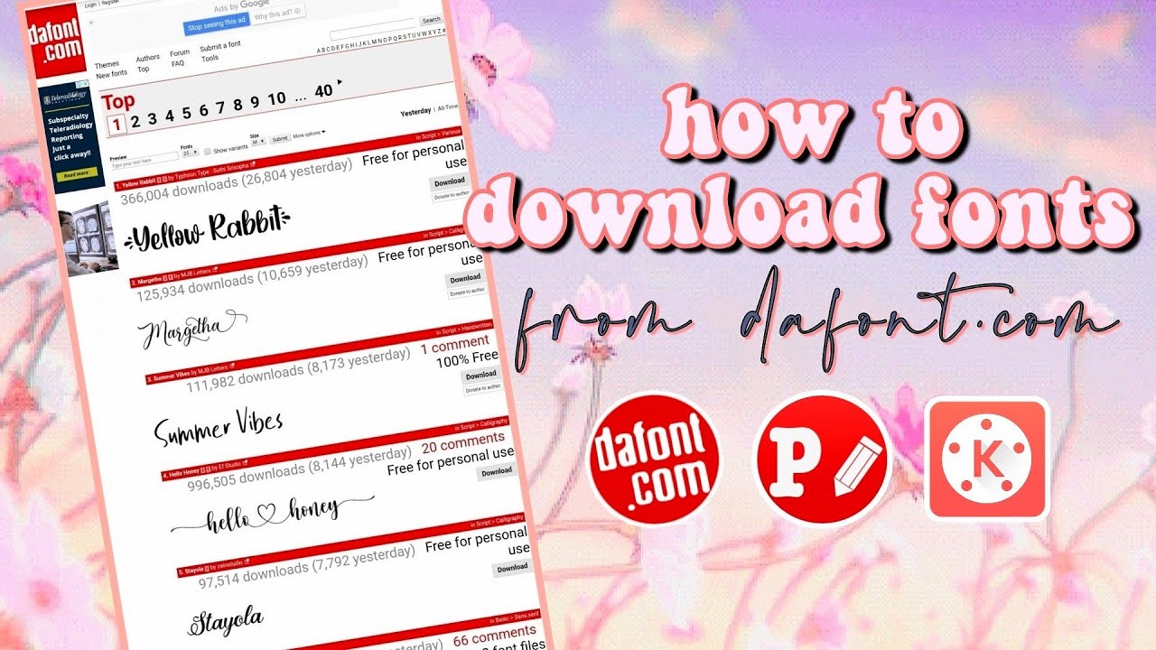 HOW TO DOWNLOAD FREE FONTS FROM DAFONT.COM ON ANDROID PHONE✨