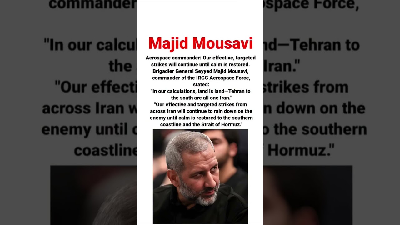 🚨🚨🚨 Aerospace commander: Our effective, targeted strikes will continue until calm is restored