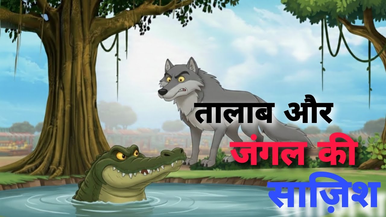 Talab or jungle ki sajish | हिंदी मोरल कहानी | #trending #cartoon #viral #video #subscribe #anime