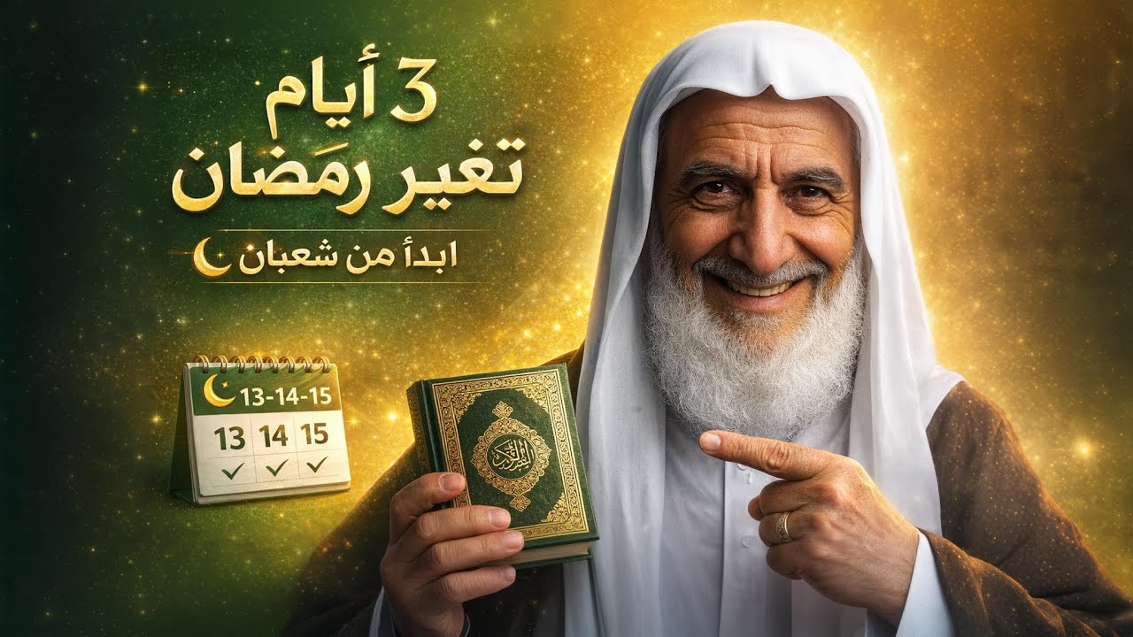 ما هي أخطر ٣ أيام في شهر شعبان؟ لو أهملتها ضاع عليك رمضان كلُّه! | خطة الاستعداد لرمضان 2026