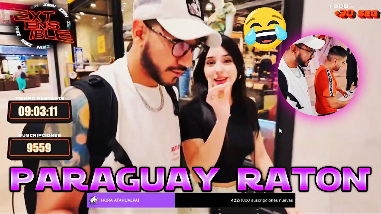 PARAGUAY RATONNN 💥 PASEANDO CON DEARGIA EN EL CENTRO COMERCIAL | ZEIN EXTENSIBLE