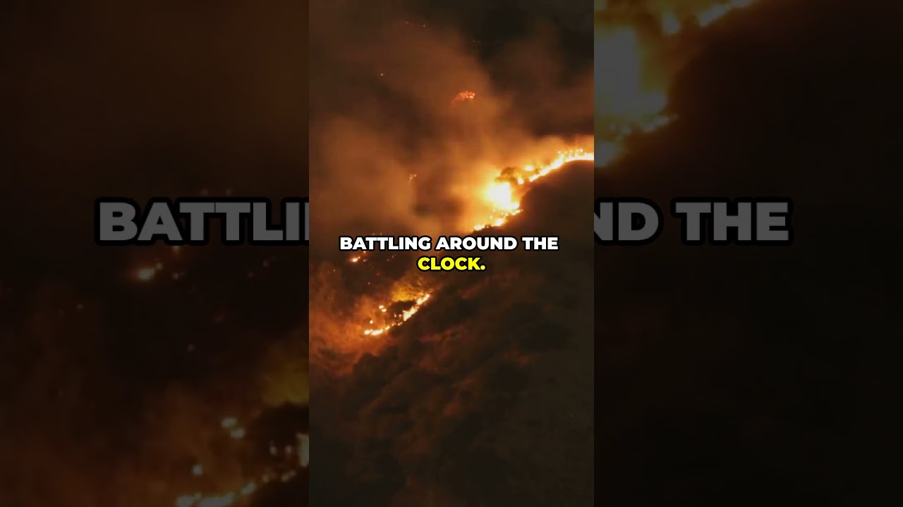 Hollywood Hills Goes Up In Flames! #wildfire #fire #us #losangeles #hollywood
