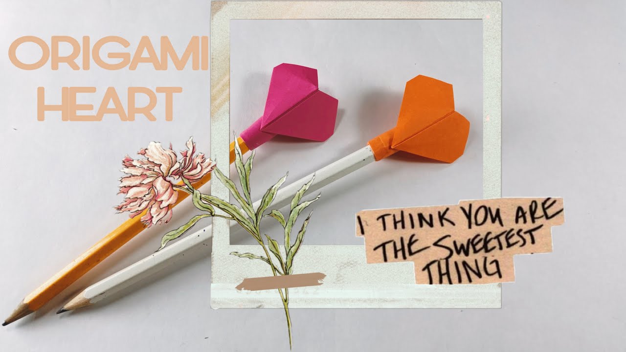 Origami Heart - Easy Paper Pen Decoration Idea - Origami Easy