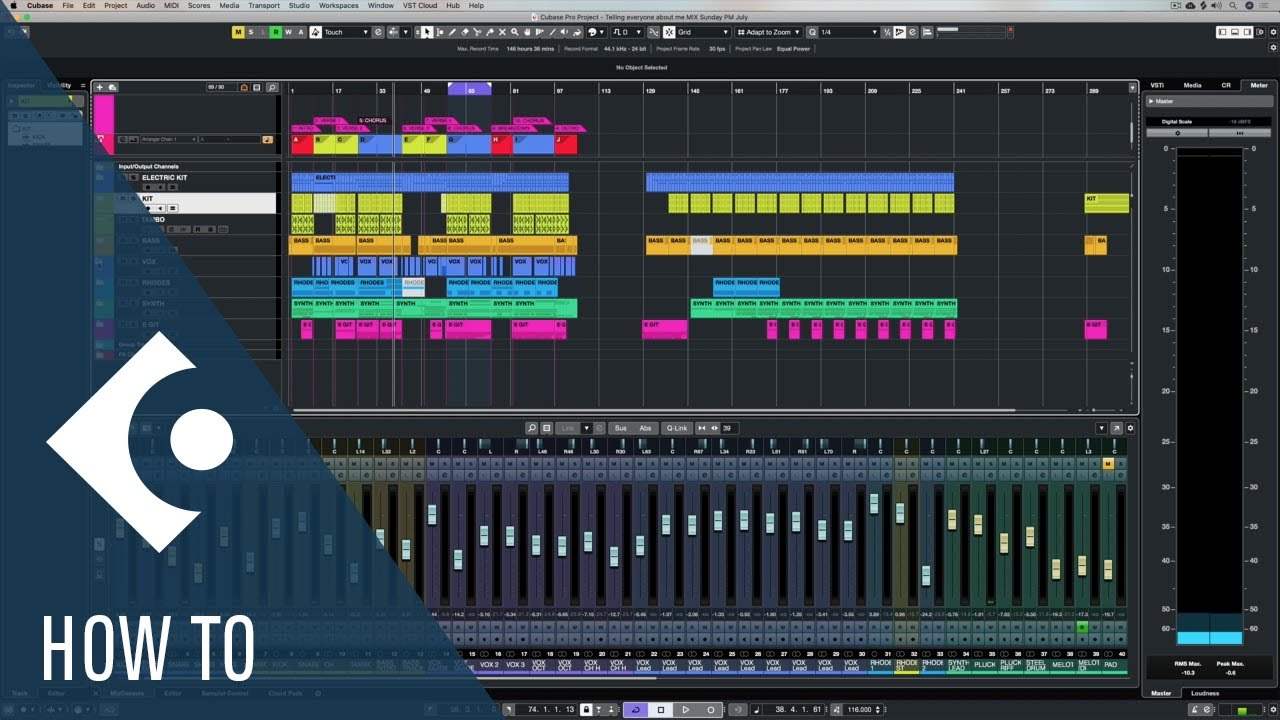 How to Cut, Copy and Move Entire Song Sections in Cubase | Quick Tip