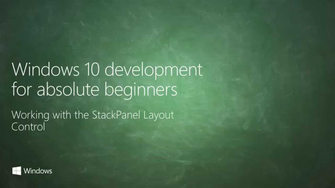 X09 - XAML Layout with StackPanel