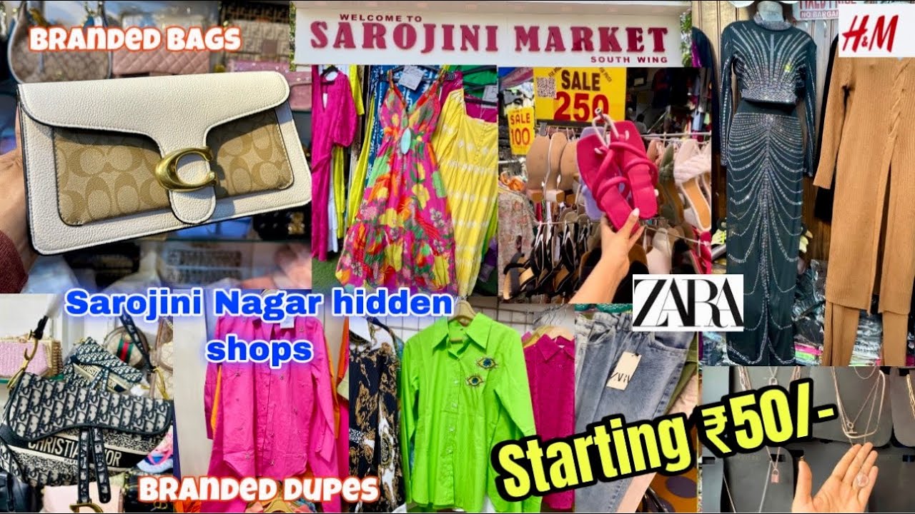 Sarojini Nagar Market Delhi | latest collection 2024 with shop number 😍 starting ₹50/- 😍