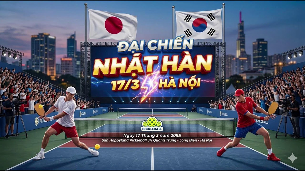 🏆GIẢI PICKLEBALL ĐẠI CHIẾN PICKLEBALL AE DỊCH VỤ NHẬT BẢN - HÀN QUỐC