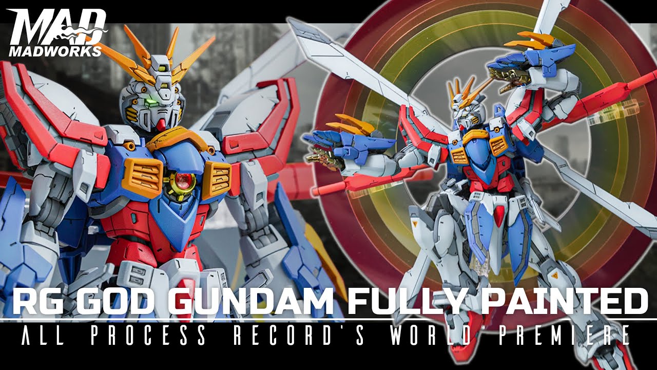 RG GOD GUNDAM FULLY PAINTED. All Process Record's World Premiere.RG神鋼全塗裝-全球首發!Feat.熊仔Kumachan 宇宙人-方Q