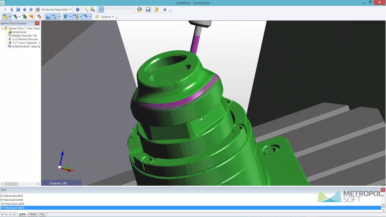 Edgecam Freze 5 Eksen Simültane