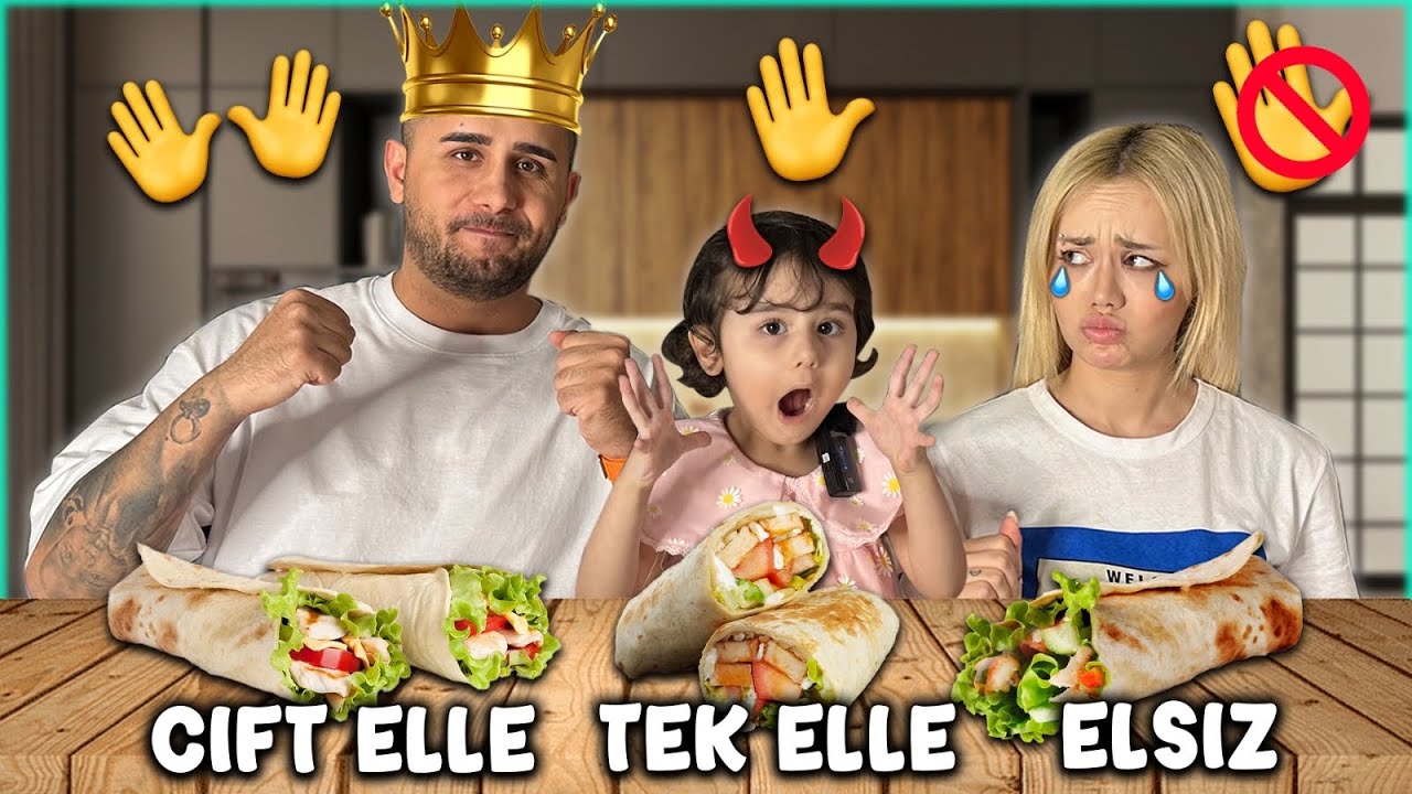 TEK EL , ÇİFT EL , ELSİZ YEMEK YARIŞMASI !? ( İphone 14 Ödüllü ) @Prenses Öykü