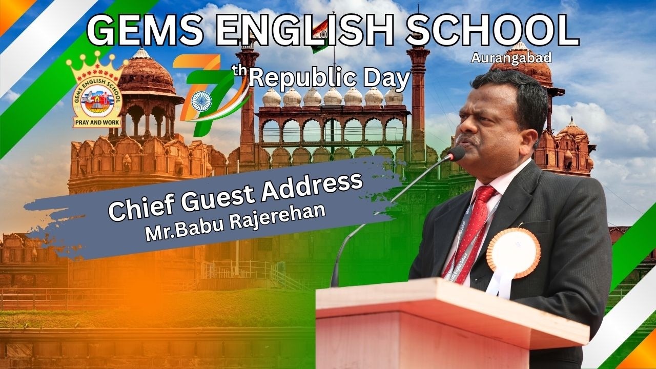 Chief Guest Address - Mr. Babu Rajarehan | 77th Republic Day | GES Aurangabad #gesbihar