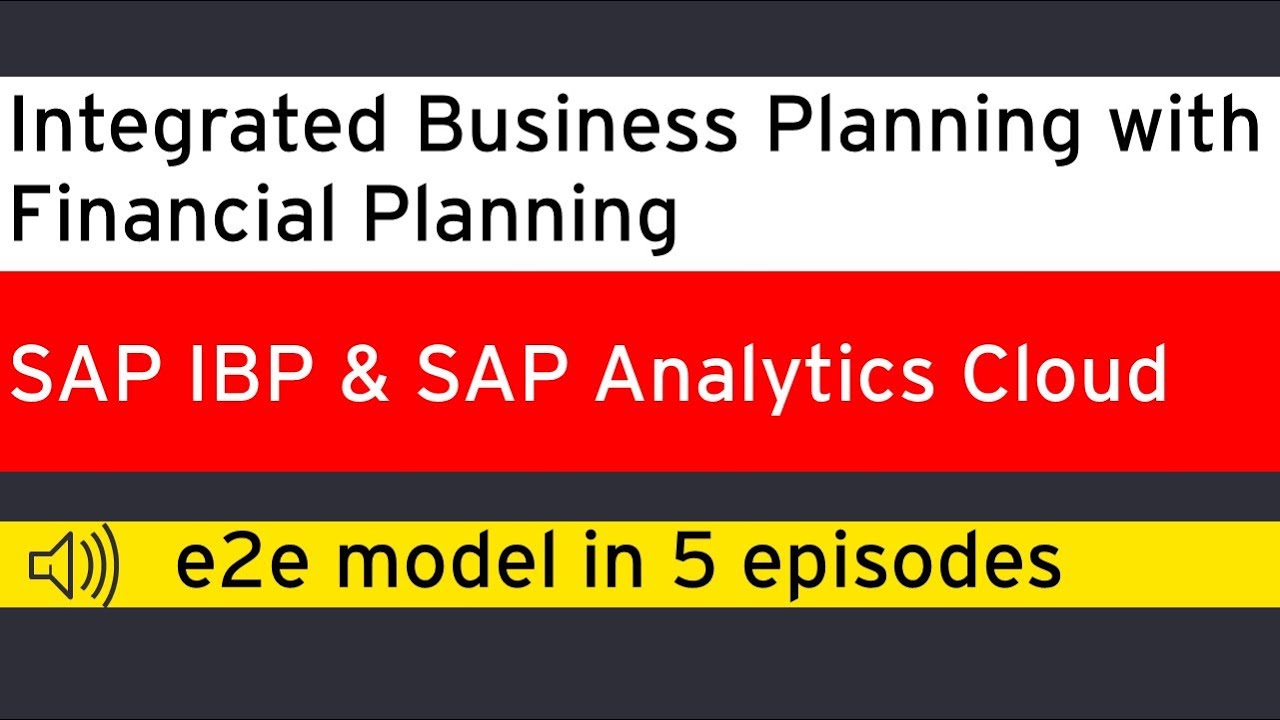 0 TEASER - SAP IBP and SAP Analytics Cloud (SAC)