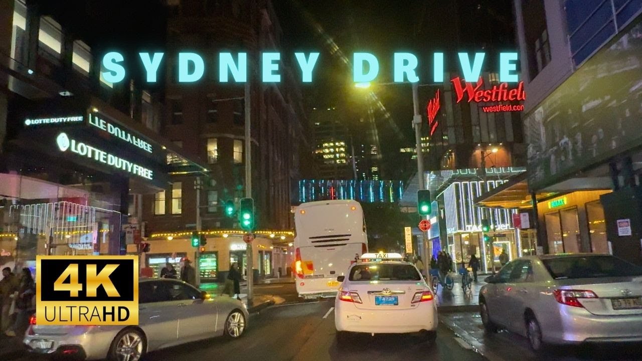 【4K Drive】Driving in City in Sydney Australia 2024