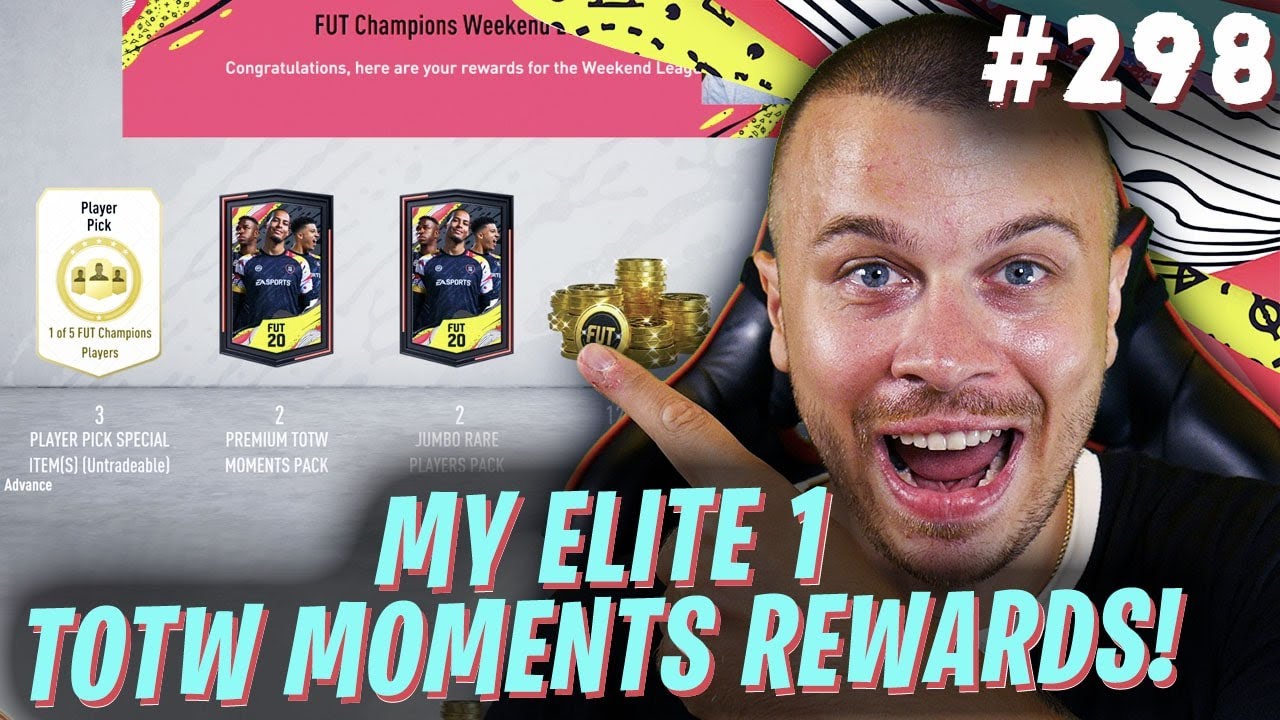 FIFA 20 MY ELITE 1 FUT CHAMPIONS TOTW MOMENTS REWARDS in ULTIMATE TEAM!