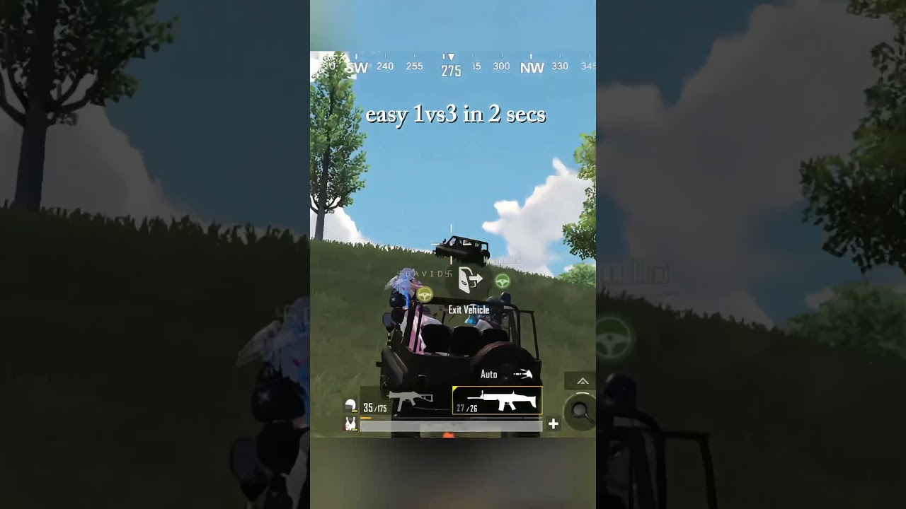 1 vs 3 in 2 seconds #pubgmobile #pubg #pubgfunny #shorts
