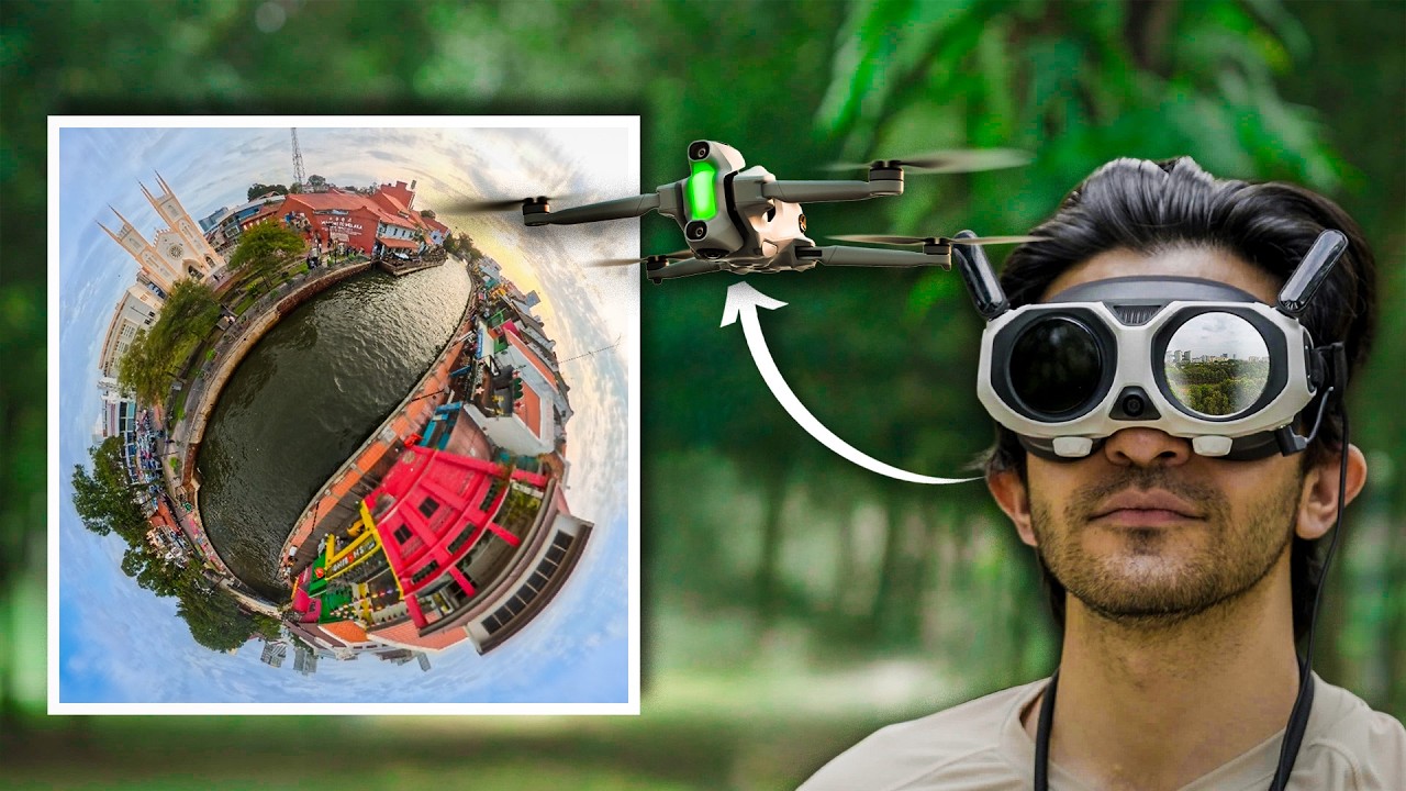 Первый в мире дрон с обзором на 360 градусов &mdash; вот как ощущается полёт!