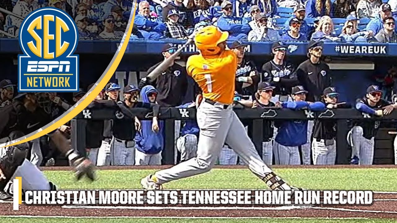 Vols' Christian Moore HOMERS THREE TIMES vs. Kentucky 😱 | ESPN College Baseball