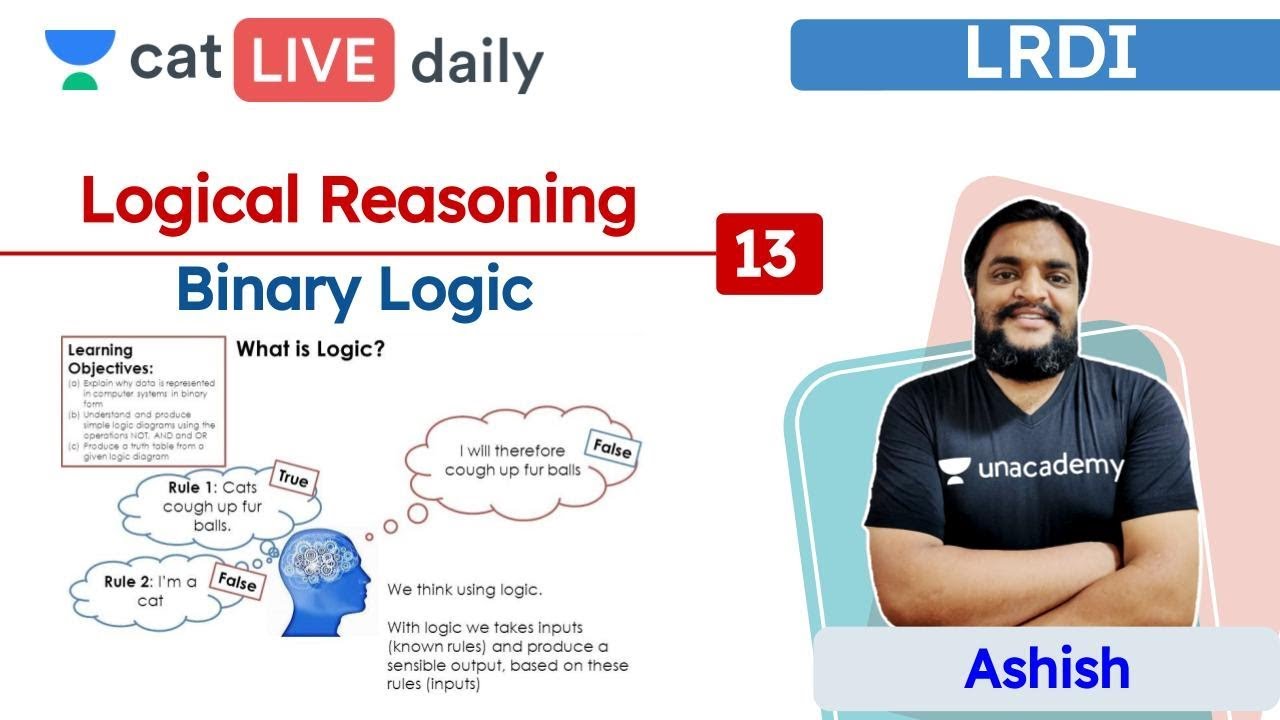 CAT: Binary Logic – L13 | Logical Reasoning | Unacademy CAT | Ashish Sir