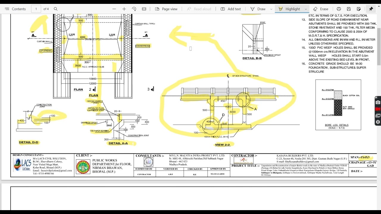Single cell box culvert drawing detail information/How to easily study singlecell boxculvert drawing