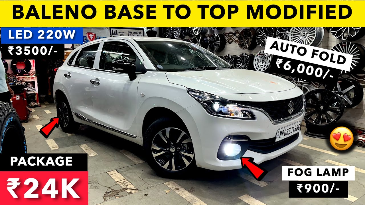 ₹24,000 में BALENO BASE TO TOP MODIFIED ✅ BALENO SIGMA MODIFICATION ✅ BALENO 2025 ACCESSORIES
