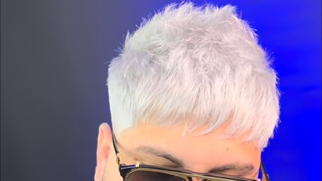 Corte crop más color platinado