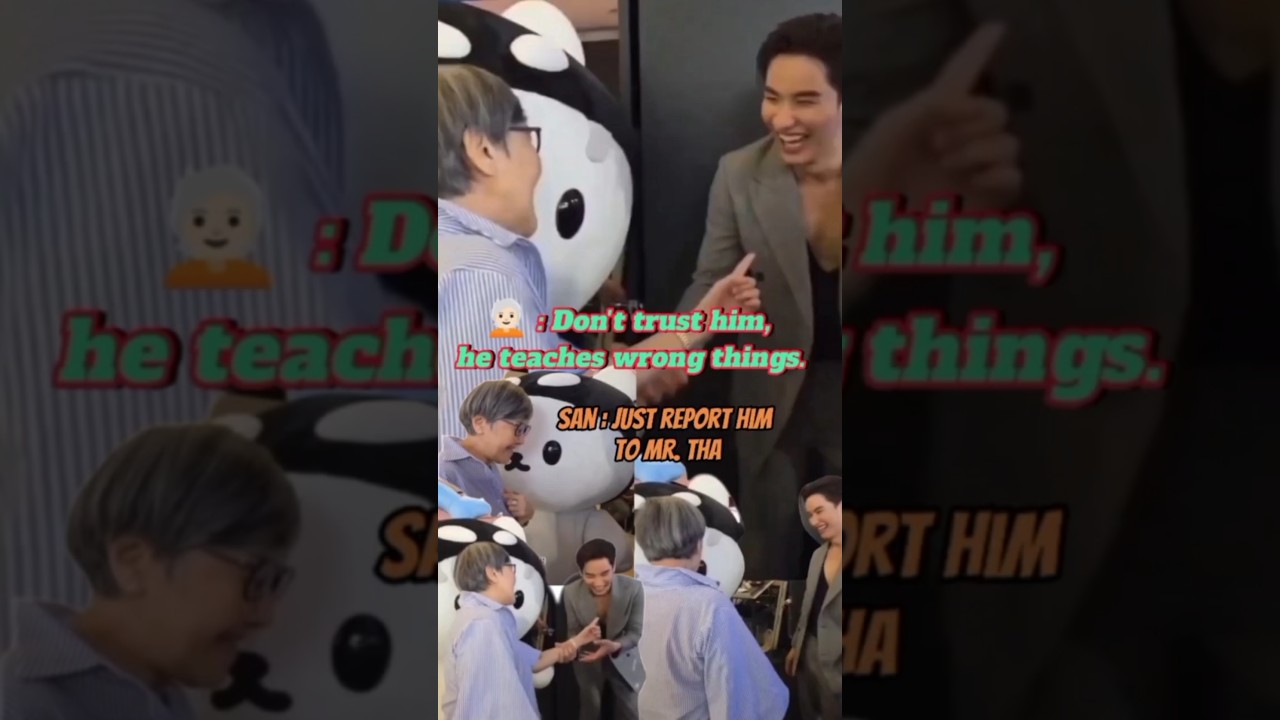 Polcasan asked Mrs.Boss to report Tay to Mr.Tha because Tay  has taught him the wrong thing🤣 #taynew
