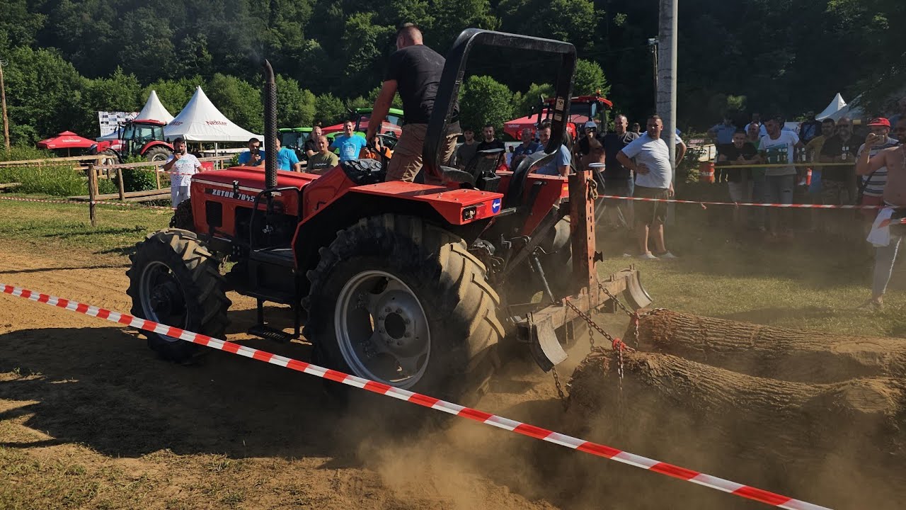 Traktorijada Bronzani Majdan 2023 kategorija od 60 do 79hp trupac 3.10m3