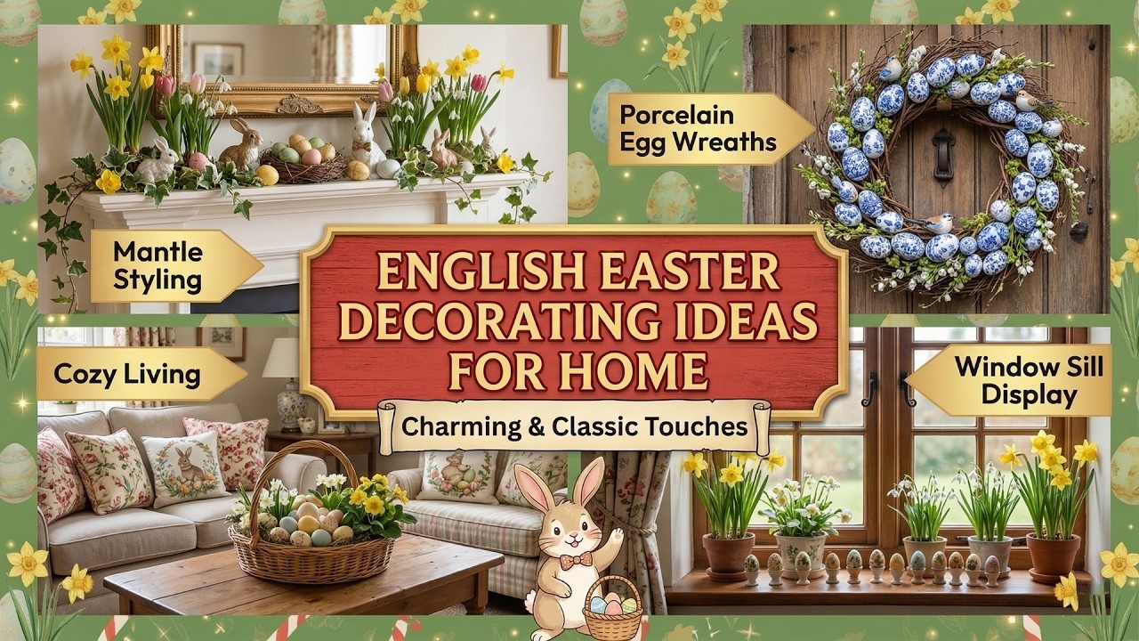 Beautiful! 🌷 English Easter Decorating Ideas for Home 2026 with Traditional British Spring