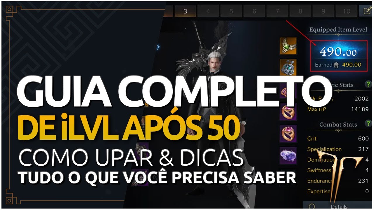 COMO AUMENTAR SEU ITEM LEVEL EM LOST ARK APÓS O PRIMEIRO LEVEL 50