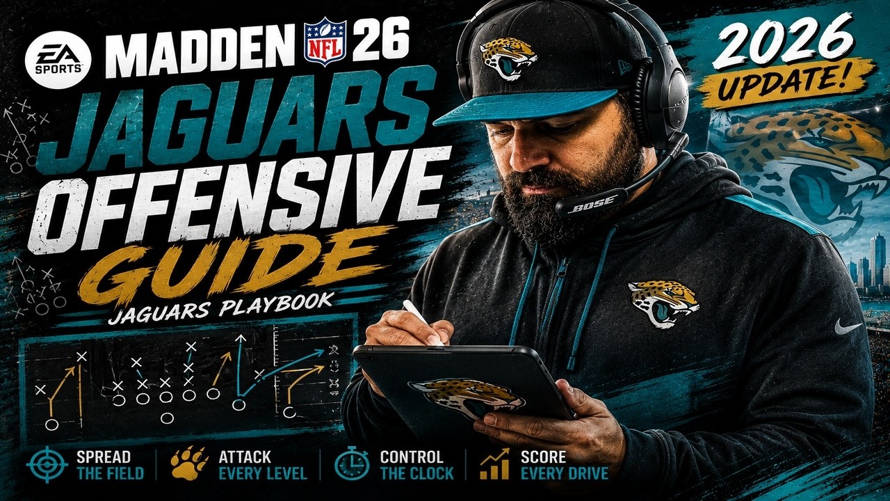 ОБНОВЛЕНИЕ 2026: БЕСПЛАТНАЯ электронная книга о нападении &laquo;Ягуаров&raquo; для Madden 26
