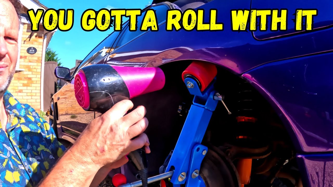 ROLLING FENDERS ON MY 300ZX TWIN TURBO AND FITTING HALFORDS AIR INTAKE FILTERS
