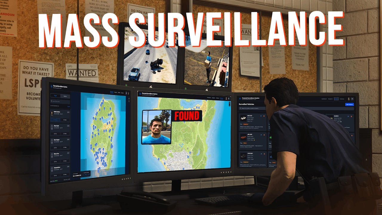 Mass Surveillance | FiveM Script | ESX, QBCORE, QBOX