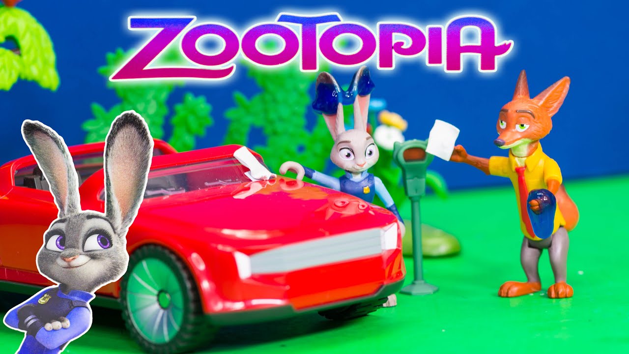 Unboxing Zootopia Nick's Convertible with Silly Slime Toy Pranks