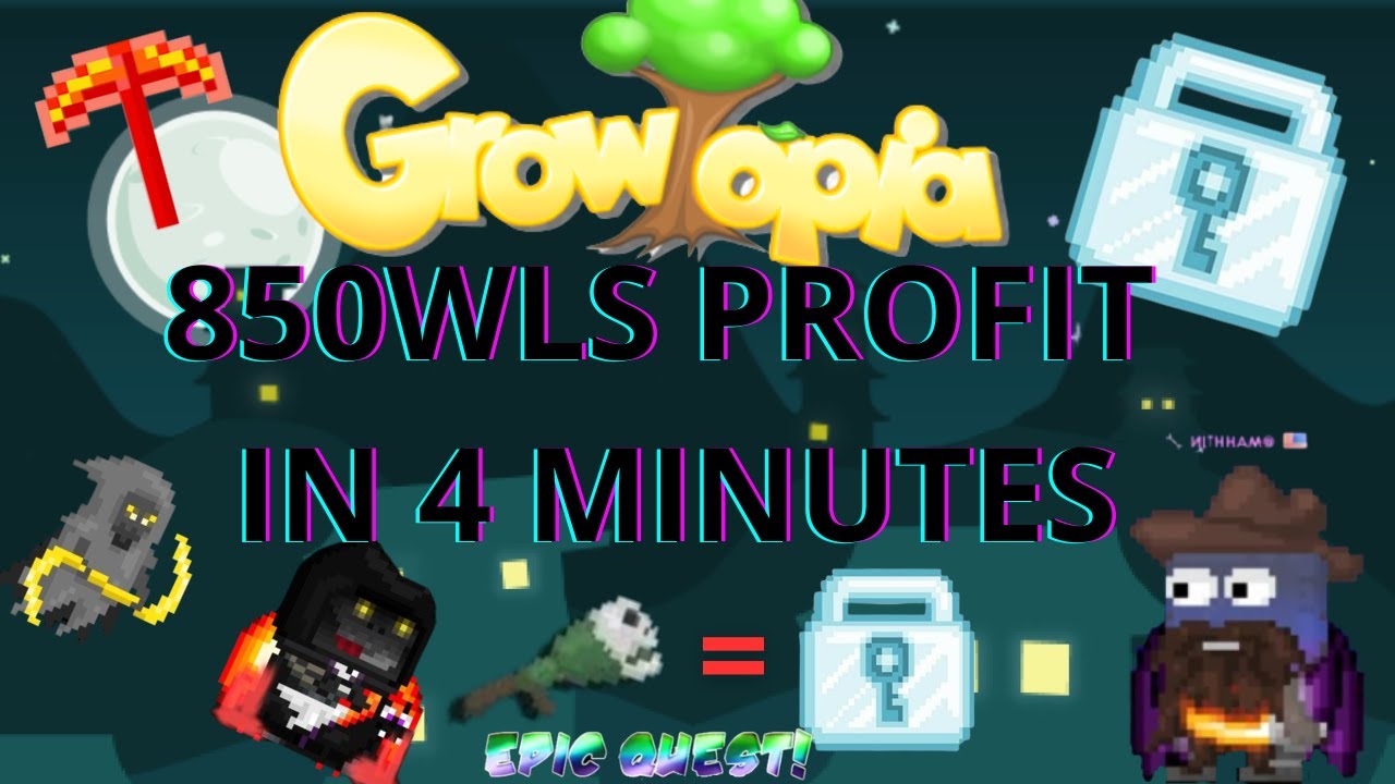 GROWTOPIA - 850WLS IN 4 MINUTES, FAST PROFIT