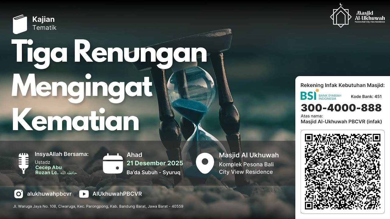 Ust. Cecep Abu Rozan Lc. - Tiga Renungan Mengingat Kematian
