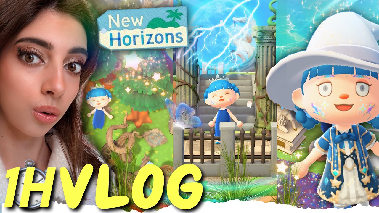 1H VLOG ANIMAL CROSSING : JE CONSTRUIS MA NOUVELLE ÎLE ! 🌙