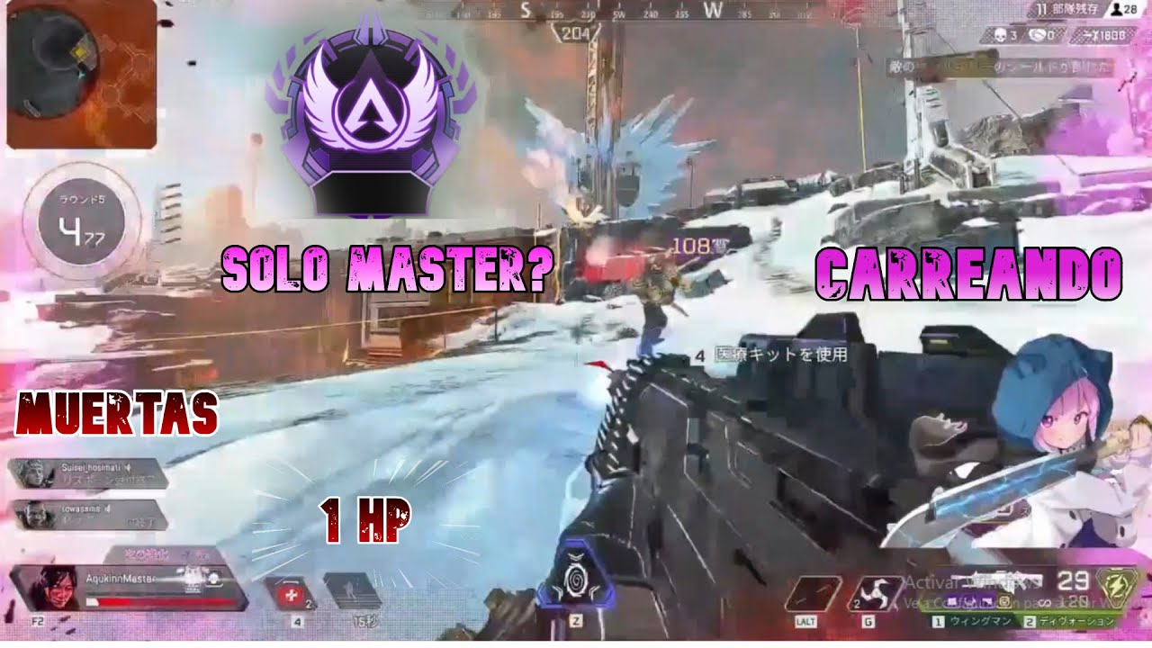 Minato Aqua carreando en solitario [Apex Legends] [Hololive Sub Español]