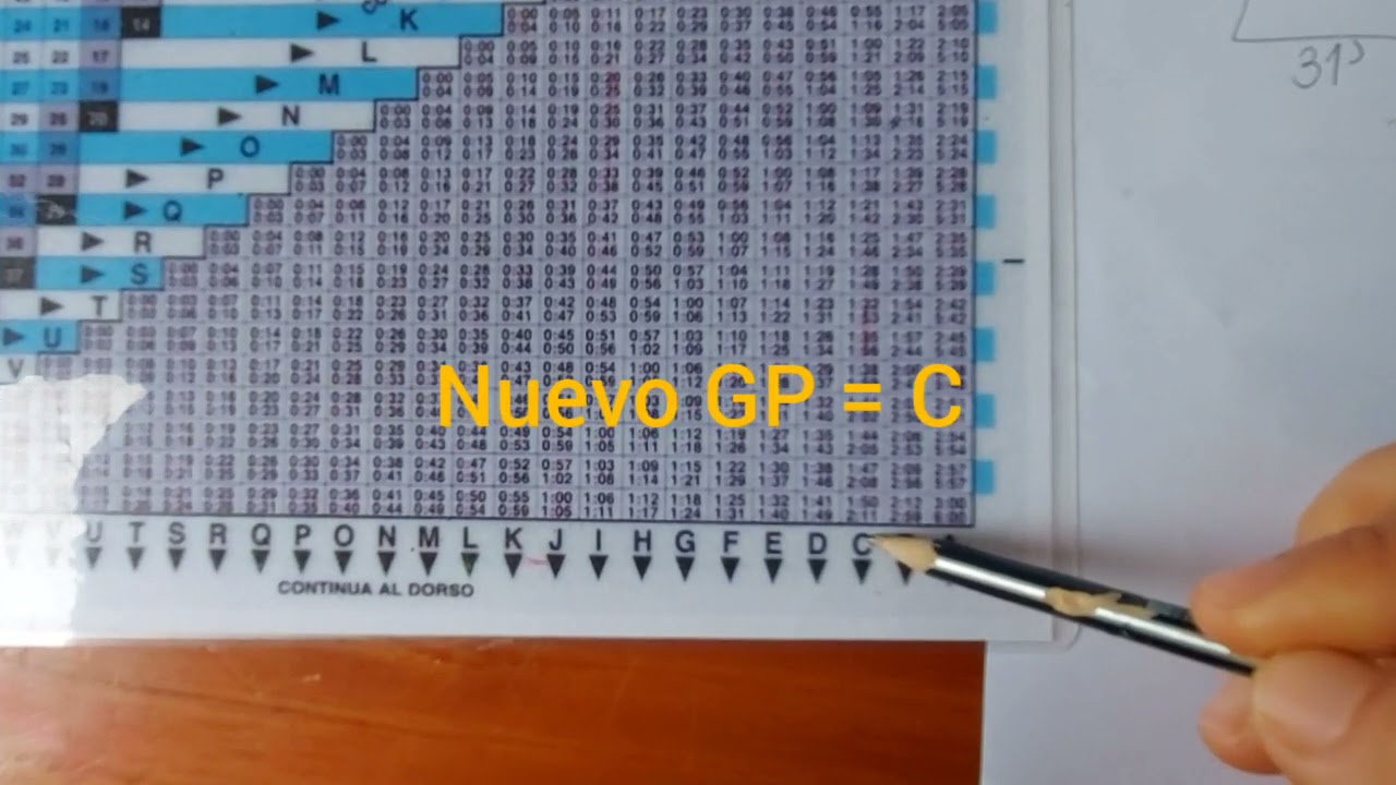 tabla de buceo padi