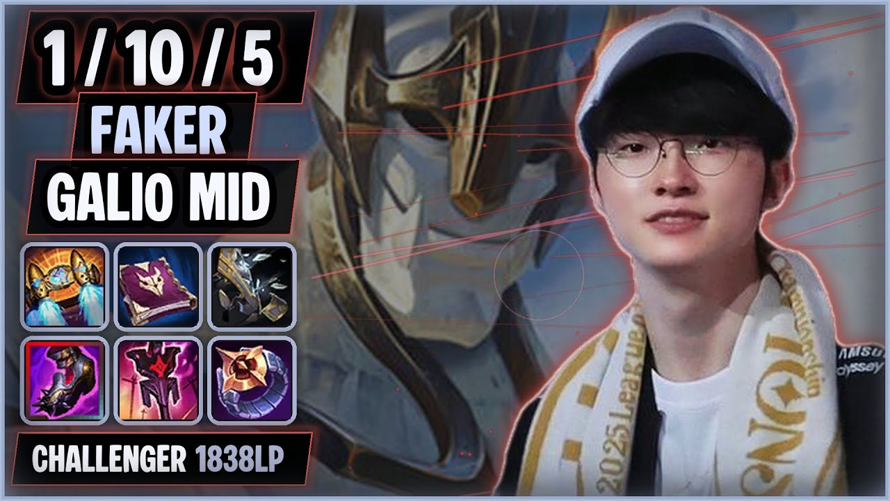 Faker Galio MID vs Fizz | T1 SoloQ Replay
