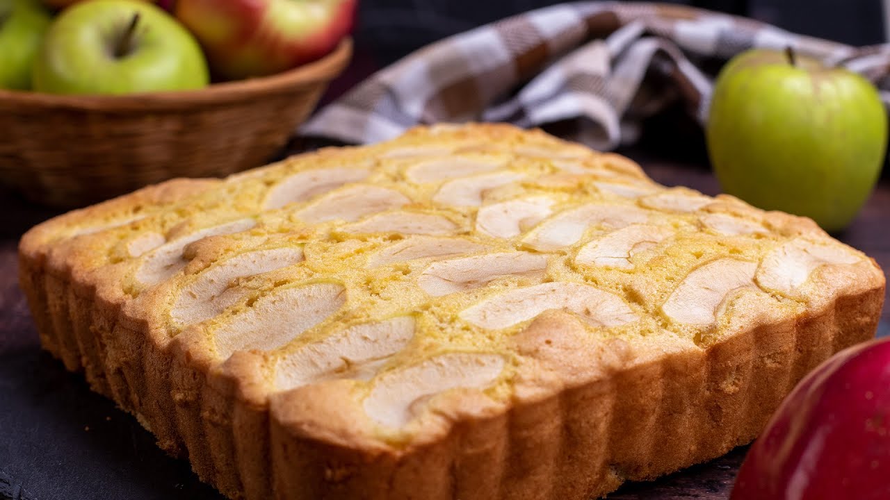 3 mere si 3 ingrediente pentru o prajitura simpla si pufoasa 🍎🍏🍎